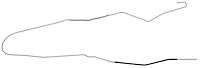 Fuel Vapor Return Line for 1967 Chevy Chevelle, El Camino, Malibu, SS, Oldsmobile Cutlass 442 Convertible [1/4 in. O.D., Steel]