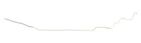 Main Front-to-Rear Fuel Line for 1968 Chevrolet Chevelle, Malibu Convertible [3/8 in. O.D., Stainless Steel]