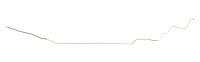 Main Front-to-Rear Fuel Line for 1969 Chevrolet Chevelle, Malibu Convertible [3/8 in. O.D., Stainless Steel]