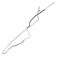 Main Front-to-Rear Fuel Line for 1970-1972 Chevrolet El Camino [3/8 in. O.D., Stainless Steel]