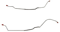 Rear Axle Brake Line Set for 1967 Chevy Camaro with Single Leaf Rear Spring [2-PC, Steel]