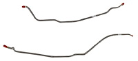 Rear Axle Brake Line Set for 1968 Chevy Camaro, Chevy II/Nova with Single Leaf Rear Spring [2-PC, Steel]