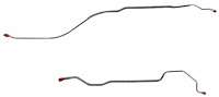 Rear Axle Brake Line Set for 1968 Chevy Camaro, Chevy II/Nova with Multi Leaf Rear Spring [2-PC, Stainless Steel]
