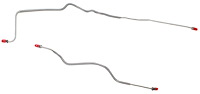 Rear Axle Brake Line Set for 1989-1991 Chevy Camaro, Pontiac Firebird w/J65 Rear Disc, Left/Right Hoses [2-PC, Steel]