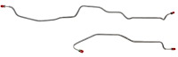 Rear Axle Brake Line Set for 1998-2002 Chevy Camaro, Pontiac Firebird/Trans Am with Traction Control [2-PC, Steel]