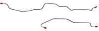 Rear Axle Brake Line Set for 1998-2002 Chevy Camaro, Pontiac Firebird/Trans Am with Traction Control [2-PC, Stainless Steel]
