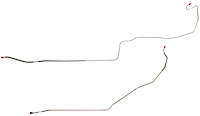 Intermediate Brake Line for 1967 Chevy Camaro, Pontiac Firebird [2-PC, Stainless Steel]