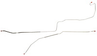 Intermediate Brake Line for 1968 Chevy Camaro, Pontiac Firebird [2-PC, Steel}