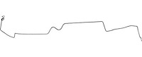Intermediate Brake Line for 1969 Chevy Camaro, Pontiac Firebird with Power Brakes [1-PC, Steel]