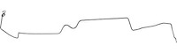 Intermediate Brake Line for 1969 Chevy Camaro, Pontiac Firebird with Power Brakes [1-PC, Stainless Steel]