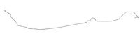 Intermediate Brake Line for 1970 Chevy Camaro, Pontiac Firebird with Manual Disc Brakes [1-PC, Steel]