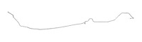 Intermediate Brake Line for 1970 Chevy Camaro, Pontiac Firebird with Manual Disc Brakes [1-PC, Stainless Steel]