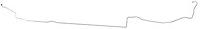 Intermediate Brake Line for 1971-1973 Chevy Camaro, Pontiac Firebird with Power Disc Brakes [1-PC, Steel]