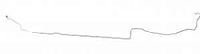 Intermediate Brake Line for 1971-1973 Chevy Camaro, Pontiac Firebird with Power Disc Brakes [1-PC, Stainless Steel]