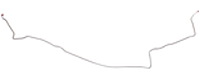 Intermediate Brake Line for 1974-1977 Chevy Camaro, Pontiac Firebird with Power Disc Brakes [1-PC, Steel]