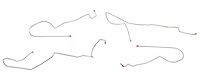 Intermediate Brake Line Kit for 1995-1997 Chevy Camaro, Pontiac Trans Am with Traction Control [4-PC, Stainless Steel]