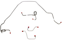 Front Brake Line Set for 1971-1980 Chevy Camaro, Pontiac Firebird [Stainless Steel]