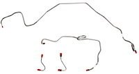 Front Brake Line Set for 1984-1985 Chevy Camaro, Pontiac Firebird with 5.0L Engine [Steel]