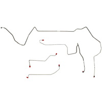 Front Brake Line Set for 1995-1997 Chevy Camaro, Pontiac Trans Am with Traction Control [Stainless Steel]