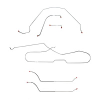 Complete Brake Line Set for 1964 Chevy Chevelle, Malibu Hardtop with Power Drum Brakes [Stainless Steel]