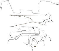 Complete Brake Line Set for 1970 Chevy Chevelle, Malibu  Hardtop with Power Disc Brakes [Stainless Steel]