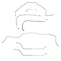 Complete Brake Line Set for 1971-1972 Chevy Chevelle, Malibu  Hardtop with Power Disc Brakes [Stainless Steel]