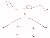 Front Brake Line Set for 1957 Chevrolet & GMC Series II 3100, 1/2-Ton Trucks [3-PC, Stainless Steel]