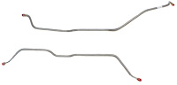 Rear Axle Brake Line Set for 1971-1972 Chevy C20 & GMC C2500 2WD 3/4-Ton w/8-Lug Axles/Leaf-Springs [2-PC, Stainless Steel]