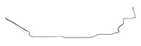 Main Front-to-Rear Fuel Line for 1955-1957 GM Series II Pickup Trucks with 8-Cyl. [5/16 in. O.D., Stainless Steel]