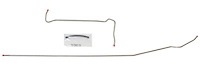 Main Front-to-Rear Fuel Line for 1971-1972 Chevy C20, GMC C2500 2WD Trucks with 8-Cyl. Engine [3/8 in. O.D., Stainless Steel]