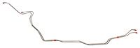 Transmission Oil Cooler Lines for 1973-1975 Chevy C10/C20, GMC C1500/C2500 w/Turbo-Hydramatic 350/400 Trans. [Stainless Steel]