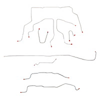 Complete Brake Line Set for 1995-1999 Chevy Tahoe 4WD Truck [Stainless Steel]