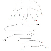 Complete Brake Line Set for 1995-1999 Chevy Suburban 4WD [Stainless Steel]