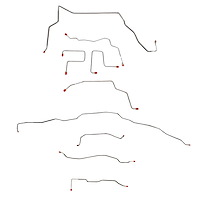 Complete Brake Line Set for 2001-2005 Chevy S10, Blazer 4WD with ZR2 Package  [Stainless Steel]