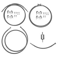 Quick-Fix Complete Fuel Line Kit for 2001-2003 GM 2500HD, 3500 Extended Cab Trucks w/Gas Engine [Braided Stainless]