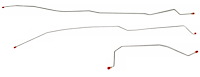Intermediate Brake Line Set for 1998-2005 Chevy S10, GMC Sonoma ZR2 4WD Trucks [Stainless Steel]