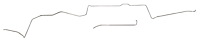 Main Front-to-Rear Fuel Line for 1966-1967 Chevy Chevy II/Nova with 327 L79 Engine [2-PC, 3/8 in. O.D., Stainless Steel]