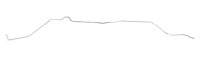 Main Front-to-Rear Fuel Line for 1968 Chevrolet Chevy II/Nova with 8-Cylinder Engine [3/8 in. O.D., Stainless Steel]