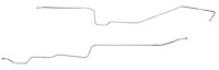 Main Front-to-Rear Fuel Line for 1969-1973 Chevrolet Nova [2-PC, 3/8 in. O.D., Stainless Steel]