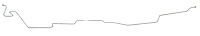 Intermediate Brake Line for 1966 Chevrolet Chevy/Nova with Dual Exhaust [Stainless]