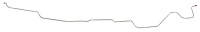 Intermediate Brake Line for 1966 Chevrolet Chevy/Nova with Single Exhaust [Stainless]