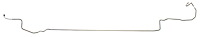 Intermediate Brake Line for 1971-1973 Chevrolet Nova with Drum Brakes [Stainless]