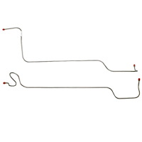 Transmission Oil Cooler Lines for 1966-1967 Chevrolet Chevy II/Nova w/Powerglide Transmission - 3 in. Spacer [Stainless Steel]