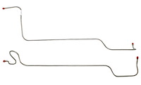 Transmission Oil Cooler Lines for 1968-1969 Chevrolet Nova w/TH350/400 Trans. - 12 in. Port Spacing [Stainless Steel]