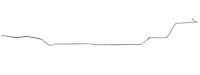 Main Front-to-Rear Fuel Line for 1967 Oldsmobile Cutlass, 442 w/Convertible [3/8 in. O.D., Stainless Steel]
