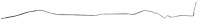 Main Front-to-Rear Fuel Line for Select 1967 GM Models w/Convertible [5/16 in. O.D., Stainless Steel]