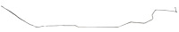 Fuel Return Line for Select 1967 GM Models w/Hardtop [1/4 in. O.D., Stainless Steel]