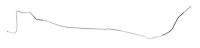 Main Front-to-Rear Fuel Line for 1968-1969 Oldsmobile Cutlass, 442 w/Hardtop [3/8 in. O.D., Stainless Steel]