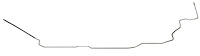 Main Front-to-Rear Fuel Line for Select 1968 GM Models w/Hardtop [3/8 in. O.D., Stainless Steel]