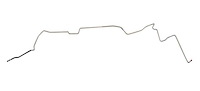 Main Front-to-Rear Fuel Line for 1970-1972 Pontiac GTO, Lemans, Tempest w/Hardtop/Non-Emission [3/8 in. O.D., Stainless Steel]